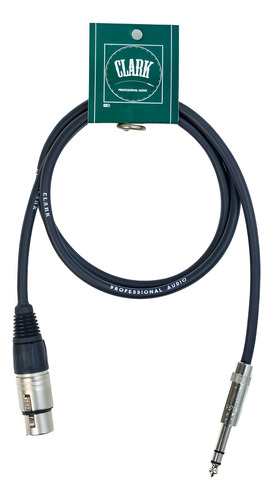 Cable Clark Canon Xlr Hembra A Plug Stereo Neutrik Rean 1m
