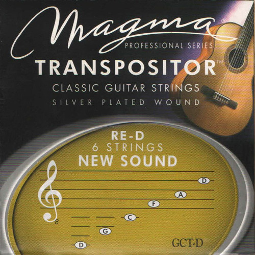 Encordado Magma Gct-d Transpositor Re Para Guitarra Clasica
