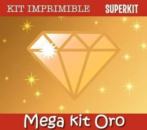 Kit Imprimible Empresarial Oro Diamante