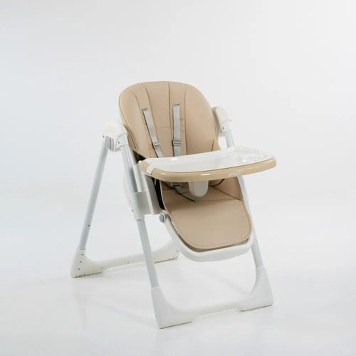 Silla De Comer Bebe Alturas Posiciones Reclinable Con Ruedas 3028 Con Ruedas Beige