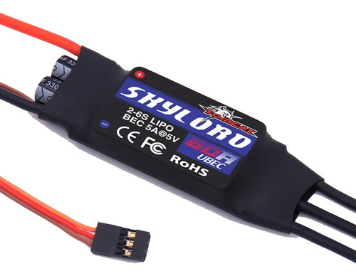 Esc Speed Variador Tomcat Skylord Motor Brushless 60a Ubec