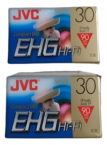 Jvc Compact 90 Min Ehg Hi-fi Vhs (pack X 5)