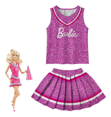 Equipo De Porristas De Cosplay Con Vestido De Barbie De Dibu