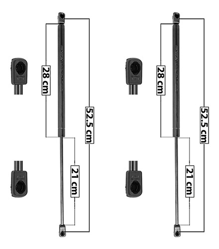 Set 2 Amortiguadores Cajuela Spart Seat Ibiza 00_03