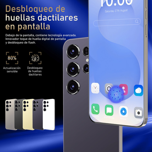 Teléfonos Inteligentes Android Baratos S25 Ultra 6.56 En Ram 2gb Y Rom 16gb Gris