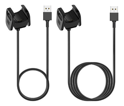 [paquete De 2] Cable De Carga Compatible Con Fitbit Charge 3