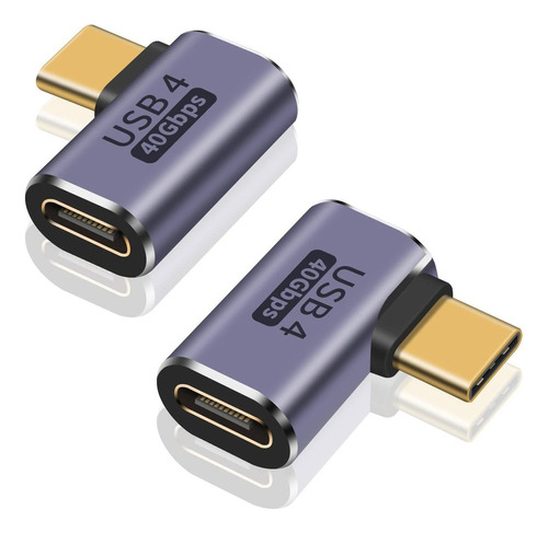 Adaptador Usb C De Ángulo Recto Para Cable  4,  De Ca Ctr