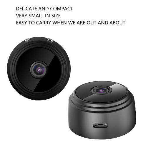 Cámara Inalámbrica A9 Home Mini, Cubierta Trasera Magnética,