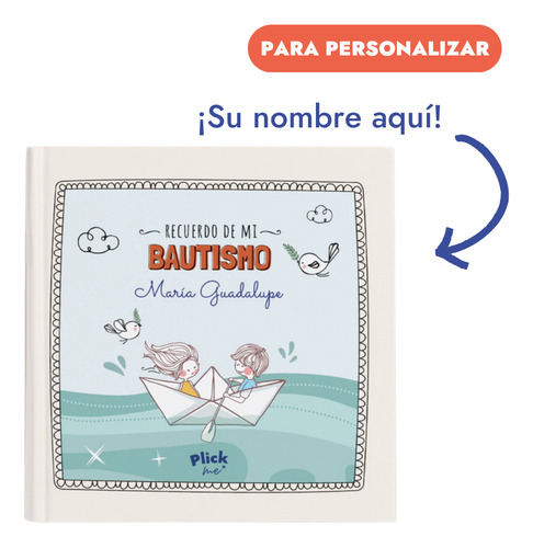 Libro Personalizado Recuerdo De Mi Bautismo