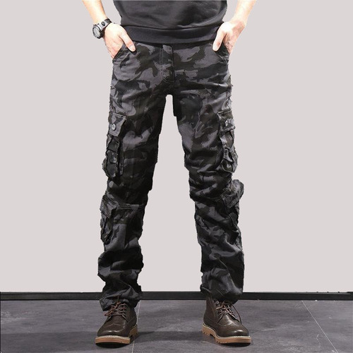 Pantalones Militares De Camuflaje Para Hombre.