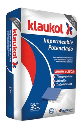 Klaukol Impermeable Potenciado X Bolsa De 30kg Para Ceramica