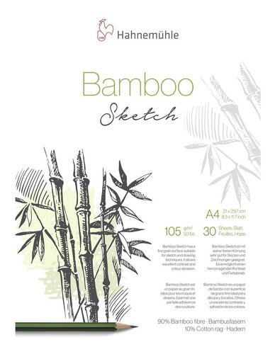 Block Hahnemühle Bamboo Sketch A4 105g 30h
