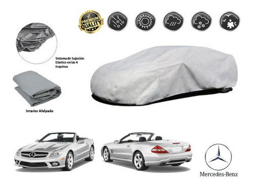 Funda Car Cover Afelpada Mercedes Benz Sl550 5.5l 2012