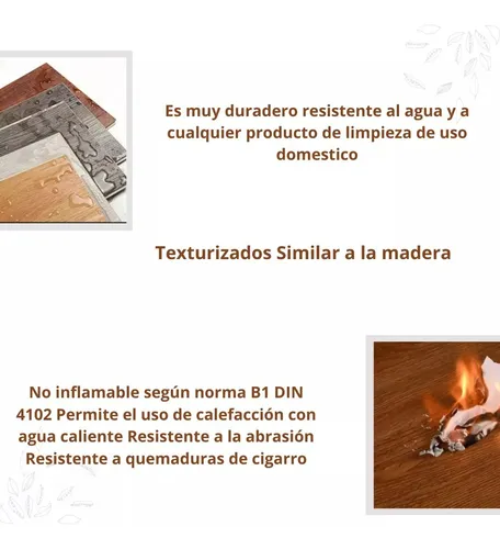Piso Vinilico Autoadhesivo 5m2 Caja 36unidades Antideslizant