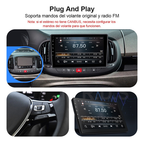 Estéreo Cámara 1+32gb For Fiat 500l 2012-2017 Gps Wifi Bt