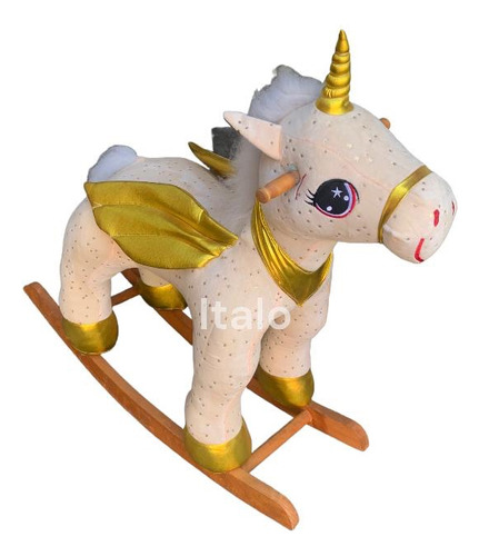 Mecedora Montable Infantil Unicornio De Peluche Niña