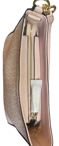Bolsa Tipo Bandolera Guess Sg892612 Rosa Claro Original Rosa Claro Estampado Oro Rosa Claro