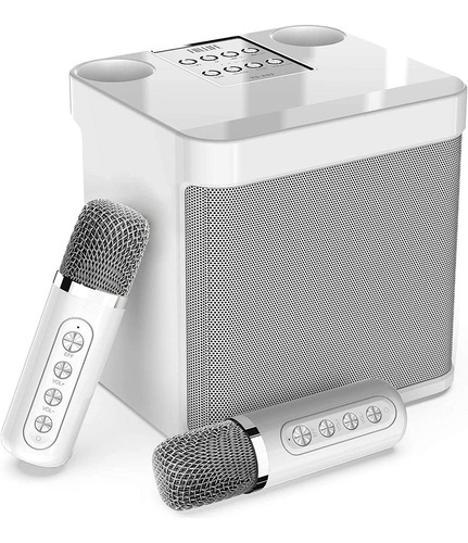 Máquina De Karaoke Con 2 Micrófonos Inalámbricos Para Adu...