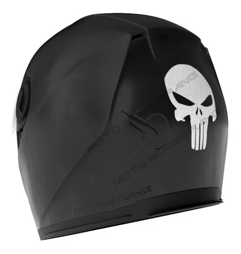 Calcomanias Reflejantes 3m Punisher Top Case O Casco Moto
