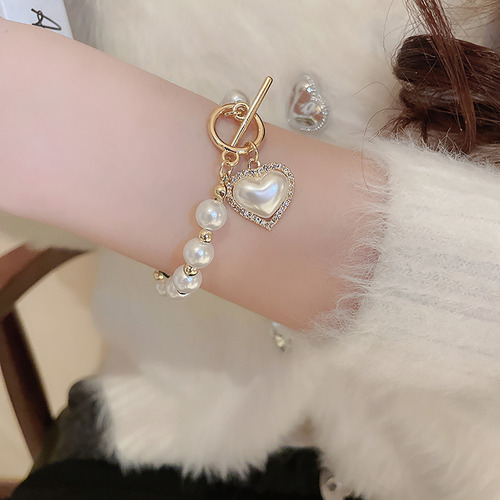 Pulsera De Perlas De Imitación