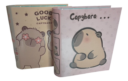 Carpeta Escolar 3 Aros 3x40 Capibara Carpincho Animales Cute Surtido