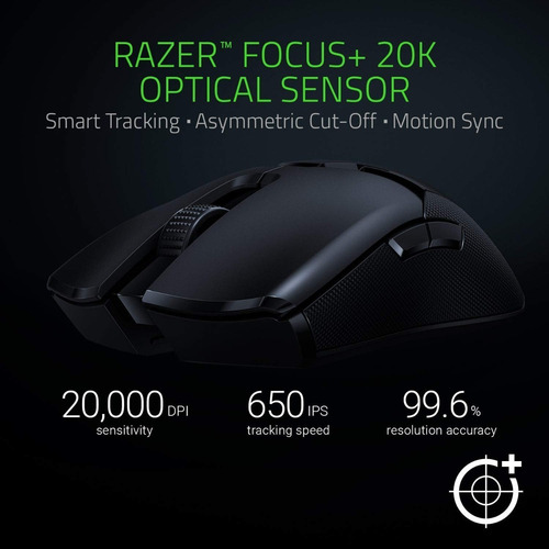 Mouse gamer de juego inalámbrico recargable Razer Viper Ultimate with charging dock black