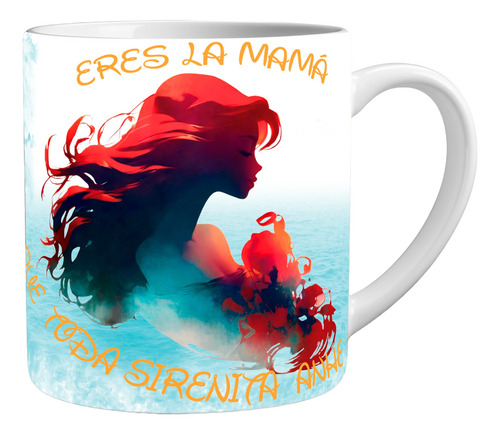 Taza Ariel La Sirenita 330ml 11oz Para Regalo Café O Té