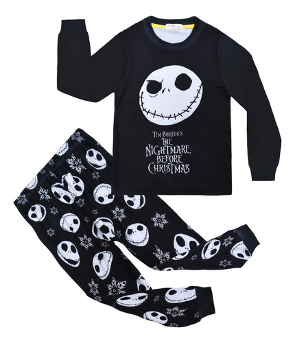 Set Pijamas De Sally Jack Halloween Navidad Para Niño Niña