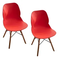 Comprar Set 2 Sillas De Comedor Living Flexibles Eames Kelen Rojas