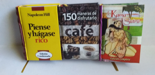 Pack 3minilibros.piense Y Hagase Rico/cafe/kama Sutra