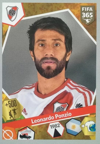 Lámina Album Fifa 365 2018 / Leonardo Ponzio - River Plate