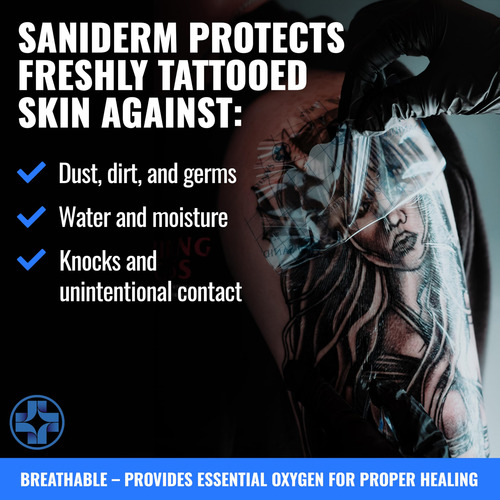 Vendaje Saniderm Para Después Del Tratamiento De Tatuajes, 3