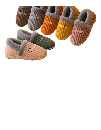 Zapatillas De Algodón Furry Home Para Hombre Y Mujer