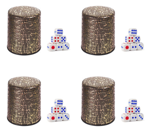 4u Juego De Cachos Taza De Dado Engrosada Para Fiesta