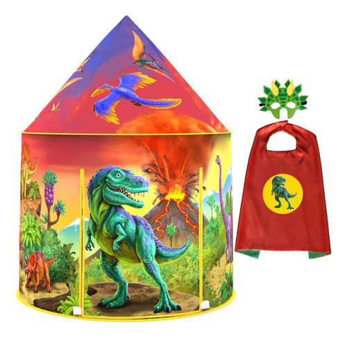 Dinosaur Play Tent Playhouse Niños Y Niñas Máscara D...