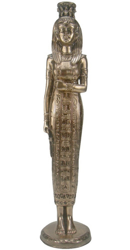 Cleópatra Rainha Do Egito Estatueta Gr. 47 Cm - Egipício
