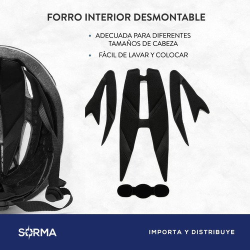 Imagen 5 de 10 de Casco Bicicleta Adulto Con Lente Desmontable