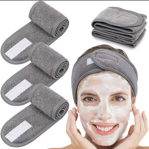 Banda Diadema Toalla Spa Facial Maquillaje Limpieza Cabello