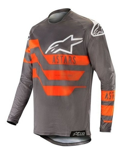 Jersey Motocros Enduro Alpinestars Racer Flagship Gris/ Nara