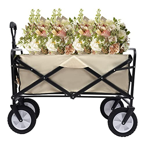 Carrito Plegable Para Playa Con Ruedas Grandes