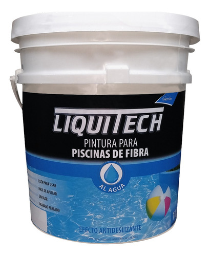 Pintura Para Piscinas Fibra -  Liquitech 10 Litros