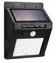 Comprar Lampara Led Con Panel Solar Y Sensor De Movimiento De 20w