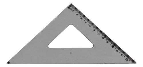 Esquadro Braille Tátil Adaptado Baixa Visão 14 Cm 45°