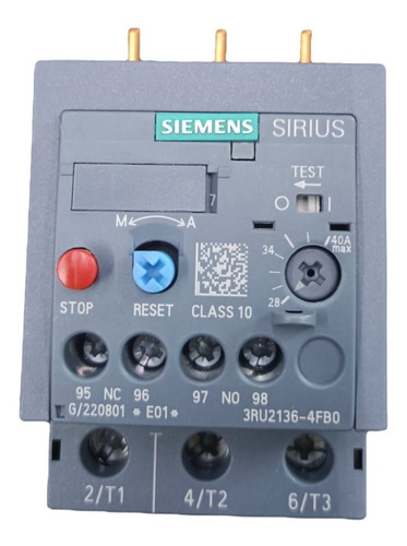 Relevador De Sobrecarga Siemens 28-40a 3ru2136-4fb0