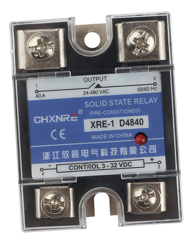Relé De Estado Sólido Xre-1 D4840 Dc-ac 3-32v Dc Ssr