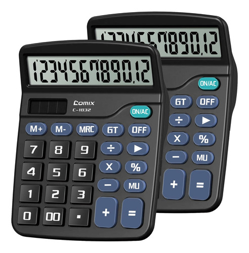 Desktop Calculator 12 Digit With Large Lcd Display And ...