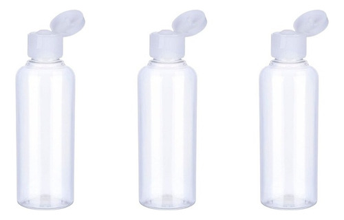 Set 3 Botella De Viaje Dispensadora 100 Ml Transparente