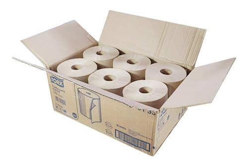 Toalla De Papel En Rollo Ecologica  Tork Caja Con 6 Pzs.