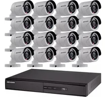 Comprar Kit Seguridad Hikvision Dvr 1080p 16 +16 Camaras 2mp Ext P2p