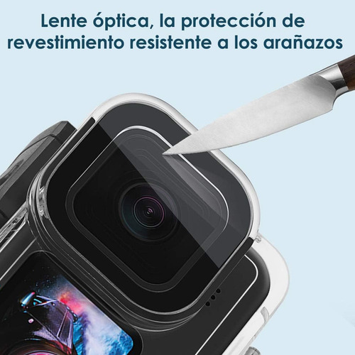 Domokala-funda Impermeable Para Gopro Hero 9/10/11/12 Carcasa Protectora Y De Buceo ,carcasas Para Cámaras De Acción Subacuáticas, Resistente Al Agua Hasta 60 M Con Tapón Y Tornillo Extraíble Quick Pu